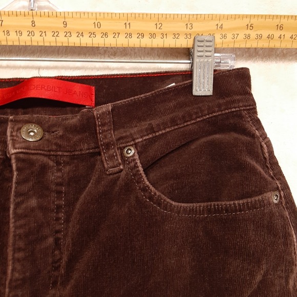 Gloria Vanderbilt Womans Corduroy Pants Sz.10/Brown 26"Inseam/Flared/Cotton Blnd - Picture 7 of 10